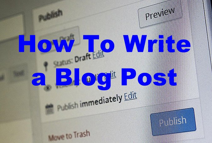 how to write a blog post for business